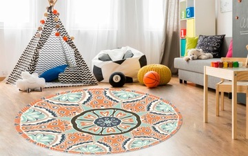 MATA POD KRZESŁO okrągła 100cm TRADYCYJNA MANDALA