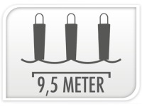 Наружные садовые светильники Girland 10 шт LED 230V - 9,5 м
