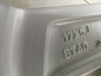 фото thumb №16, Toyota aygo x алюмінієвий диск 17 дюймів 17''x5'' et40 4x100 oem номер cms1210-7