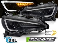 фото thumb №5, Лампы передние фары линзовые led drl black do toyota gt86 12-21