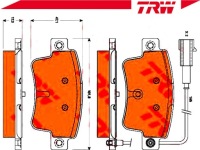 фото thumb №3, Trwgdb1872 тормозные колодки ham. fiat задняя grande punto 05-/e