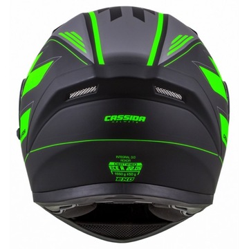 МОТОЦИКЛЬНЫЙ ШЛЕМ CASSIDA 3.0 ROX + ЧЕРНОЕ ВЕТРОВОЕ СТЕКЛО M