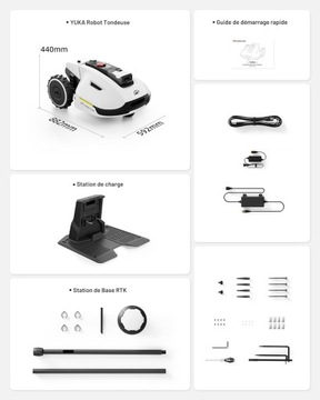 Робот-косилка Mammotion YUKA 2000 с 3D-видением без кабеля RTK, корзина опционально