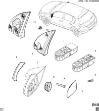 фото thumb №6, Дзеркало ліве opel astra h gtc 13253341