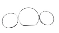 фото thumb №11, Рамки na приборы спидометр mercedes e-klasa w210 2000-2002 хромированные