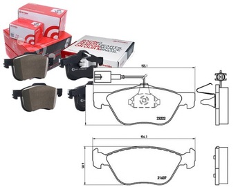 фото thumb №1, Brembo комплект тормозные колодки тормозных 9948092 7736222