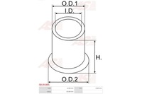 фото thumb №3, Втулка, wał стартер as-pl sbu9188s