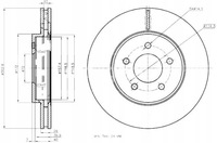 фото thumb №1, Maxgear гальмівні диски ham. 2szt mazda p. tribute 00-