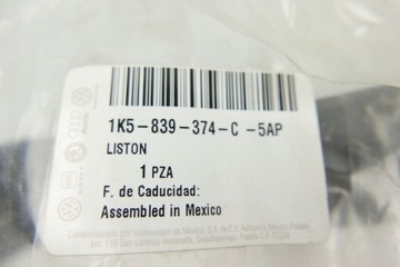 фото thumb №5, Планка прокладка двері vw jetta 1k5839374c нова