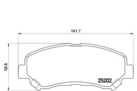 фото thumb №1, Brembo гальмівні колодки гальмівний. suzuki kizashi 10- перед