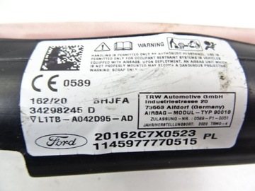 фото thumb №11, Ford puma mk2 air bag шторка ліва l1tb-a042d95-ad