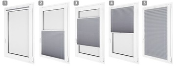 Складки по размеру Рулонные шторы плиссе Pleat 112x230