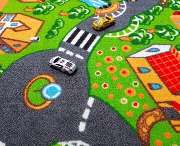 DYWAN dziecięcy ULICZKI MIASTO ulice droga cars 200x250 cm Autko Gratis