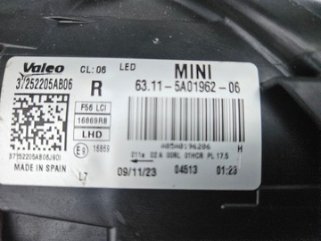 фото thumb №7, Mini f56 f55 рестайлінг лампа права повний led 5a01962