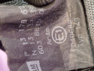 фото thumb №6, Opel zafira b ii 05-10 pas безпеки правий зад 13178672