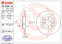 фото thumb №3, Тормозные диски тормозные колодки задняя brembo peugeot 308 i