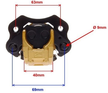 KINROAD BASHAN QUAD ATV 200 ТОРМОЗНОЙ СУППОРТ ПЕРЕДНИЙ L