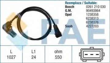 фото thumb №1, Датчик оборотов вала коленчатый вал. opel