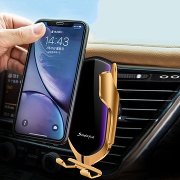 АВТОДЕРЖАТЕЛЬ С QI ЗАРЯДКОЙ 10 Вт для iPhone 12 13 14 15