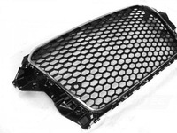 фото thumb №2, Решітка радіатора audi a3 8v 12-16 rs3 стиль хром чорний