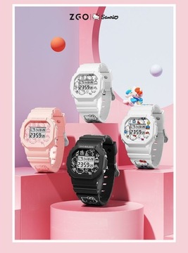 Студенческие спортивные водонепроницаемые цифровые часы HelloKitty