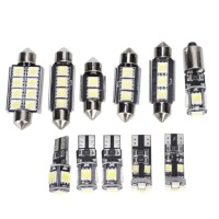 6500K 150LM 12V T10 SMD LED белая лампа для чтения света в 12