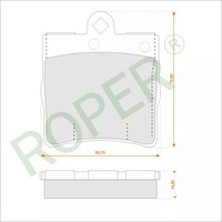 фото thumb №1, Гальмівні колодки задня chrysler crossfire mercedes-benz clk