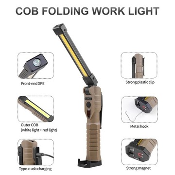 ФОНАРЬ Мастерская Лампа Магнит COB LED