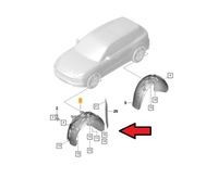 фото thumb №8, Підкрилок правий перед porsche cayenne 9y0 e3 iii 18r- тканинний передні