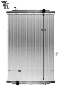фото thumb №2, Радіатор води bez рами man/neoplan 81061016529