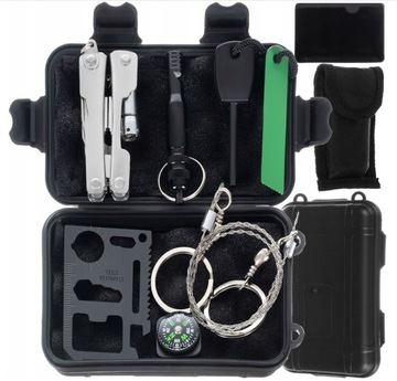 Survival Survival Kit Essentials 7in1* Набор для выживания, компас, многофункциональный инструмент