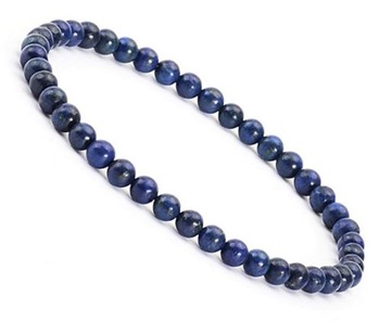 BRANSOLETKA DAMSKA KORALIKI KAMIEŃ LAPIS LAZULI 4mm