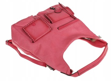 TURBO BAGS Elegancka Torebka czerwona Damska listonoszka BLY020 Rosa