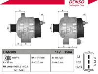 Генератор denso dan989 Оригинал, фото thumb