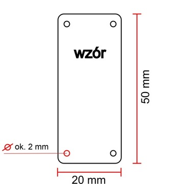 Metka naszywka HANDMADE zamszowa 50x20 mm M105