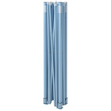 vidaXL Rozkładany namiot, pawilon z 4 ścianami, 3 x 4,5 m, niebieski, 42512