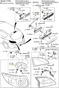 фото thumb №2, Прокладка лампы зад левая наружная mazda 3 bl оригинал