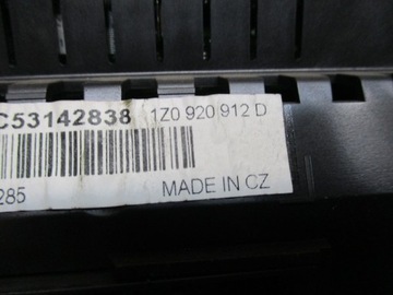 фото thumb №8, Uk англієць skoda octavia ii 1z спідометр  прилади 1.9tdi 178tys mil 1z0920912d
