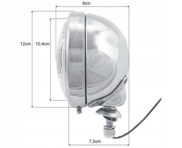 REFLEKTORY LIGHTBARY LAMPY PRZÓD 4,5 CALA CHROM E4