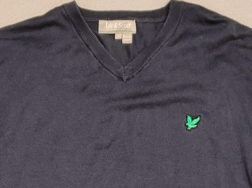 Wr) МУЖСКОЙ СВИТЕР LYLE & SCOTT с V-образным вырезом, размер L
