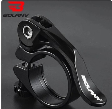 ZACISK SZTYCY ROWEROWEJ QUICK RELEASE ALUMINIUM 31.8MM - BOLANY - CZARNY