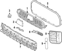 Купити Решітка середня бампера перед mini countryman u25 / 51115a26c61, фото thumb