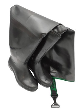 WODERY BUTY RYBACKIE DO PACHWIN CZARNE WYTRZYMAŁE POLSKIE FAGUM 819 45