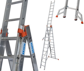 Лестница алюминиевая Tribilo Krause 3x12 - 9,30 м