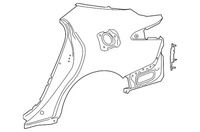 фото thumb №1, Крыло задний задняя левый toyota camry 2017-2022