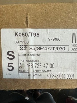 фото thumb №7, Mercedes w166 передня ліва планка ременя скла двері водія a1667254700