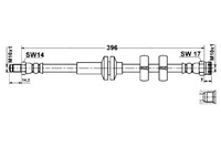 фото thumb №1, Ate шланг гальмівний elast. alfa romeo 147 156 gt