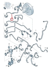 фото thumb №1, Audi q7 4l вакуумный труба with обратный клапан rhd 4l2611931b