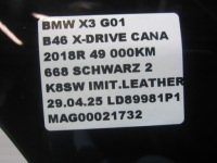 Bmw x3 g01 крыло  правый  передний перед 668 schwarz 2 41007930974 чёрный Недорого, фото thumb