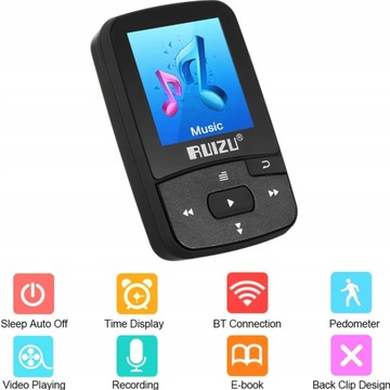 RUIZU X50 8 ГБ 1,5 дюйма MP3 MP4 Hi-Fi-плеер